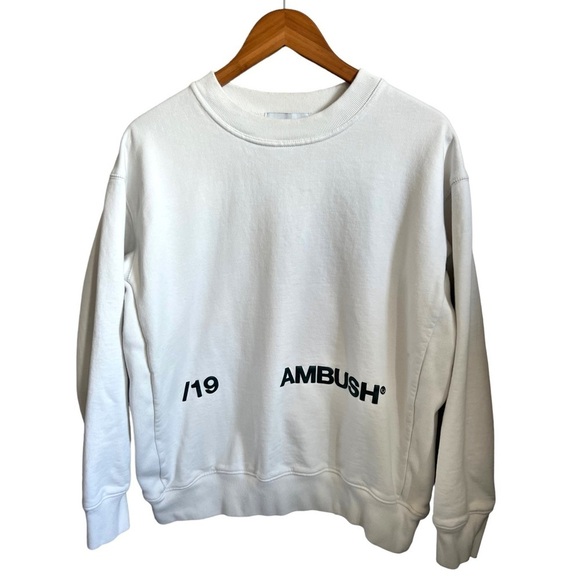 /19 Ambush A Mortal With The Potential Of A Super Human Crewneck Sweatshirt Sz 3 - Picture 2 of 8